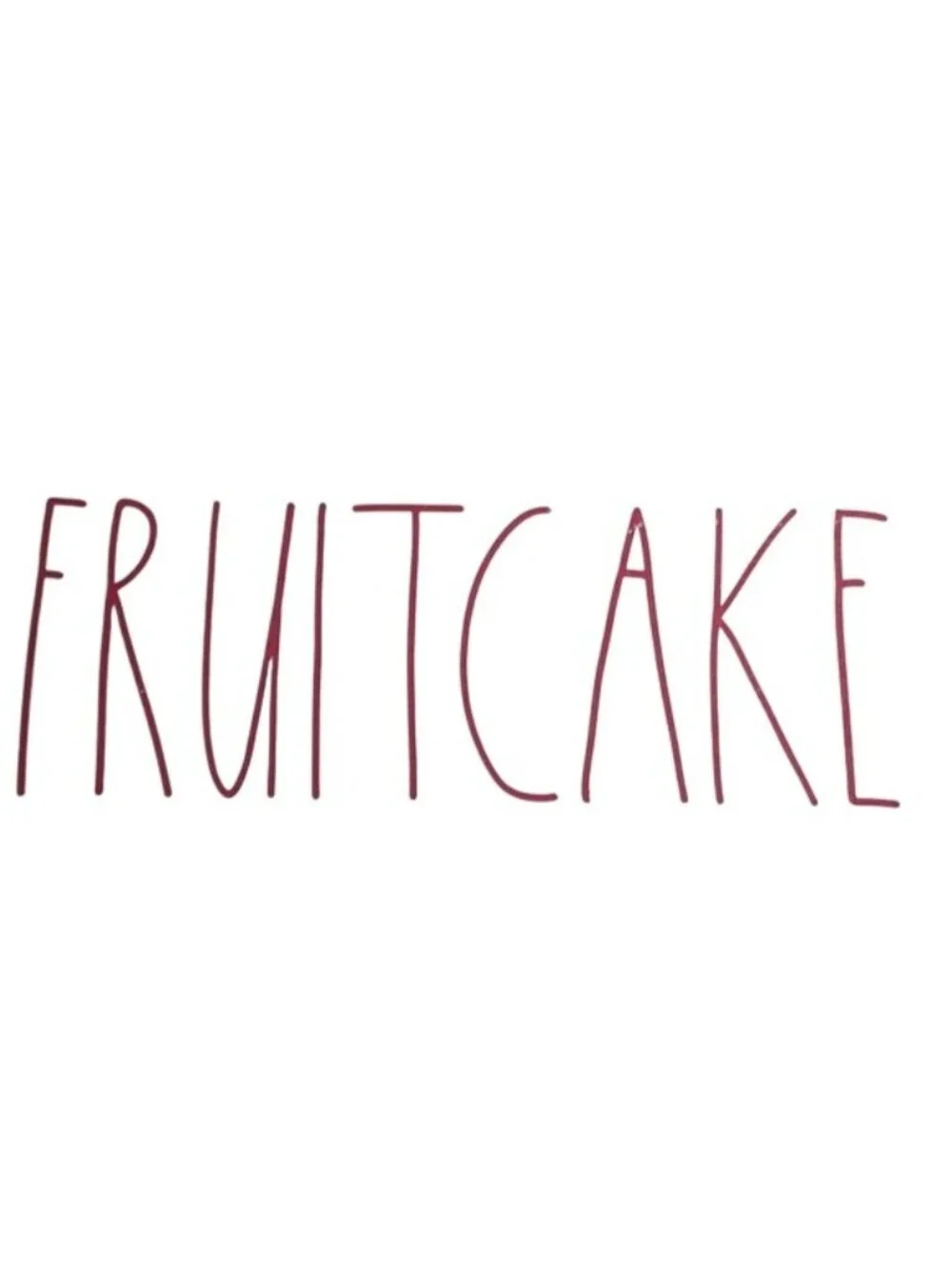 Rae Dunn by Magenta Holiday Rectangular Ceramic Fruitcake Loaf Pan